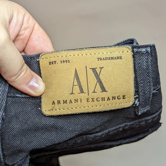 Vintage Y2K Black Straight Leg Classic Denim Jeans Cotton - 8L - Picture 10 of 10